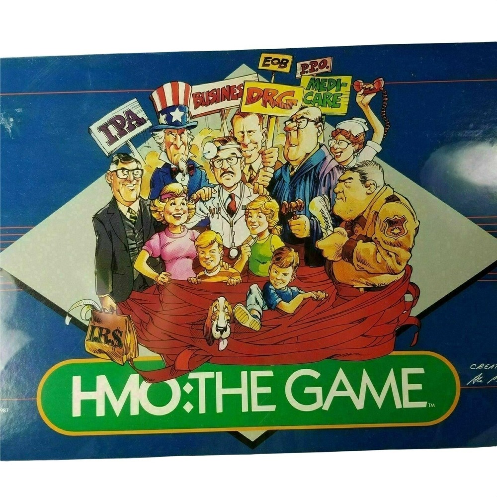 HMO THE GAME Alan P Kretchmar MD Board Game Humorous Medical Vintage Sealed